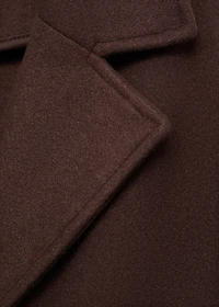 Double-breasted midi coat