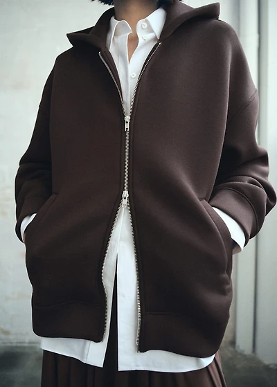 Oversized hooded jacket