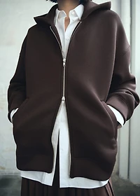 Oversized hooded jacket