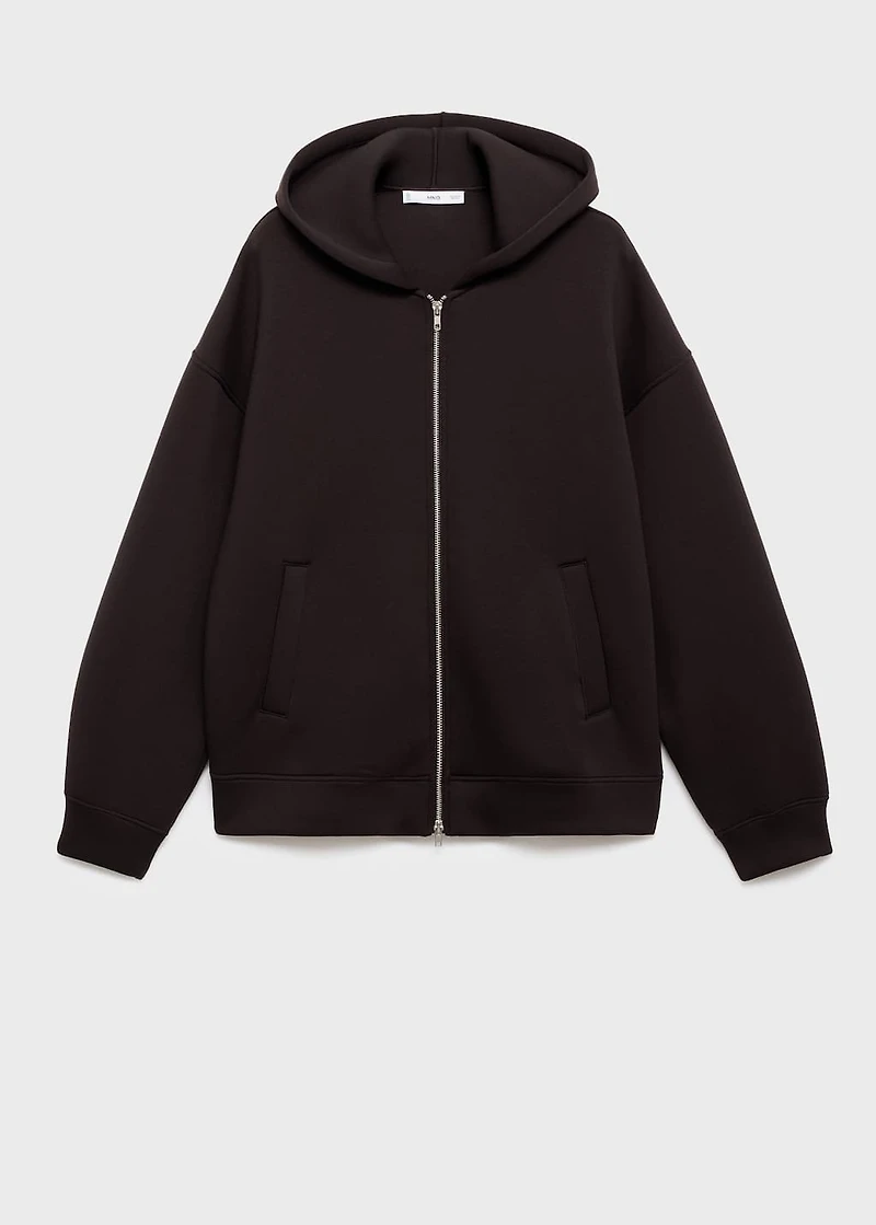 Oversized hooded jacket