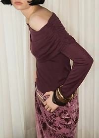 Long jacquard skirt