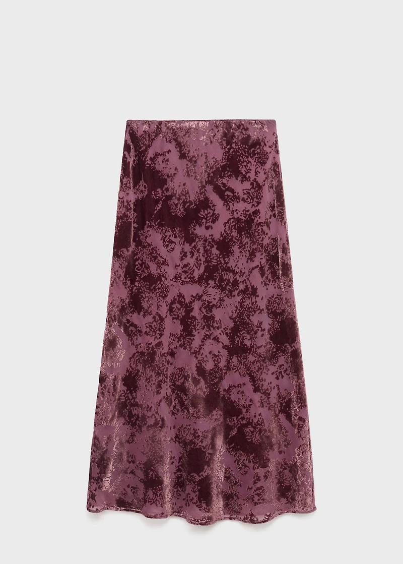 Long jacquard skirt
