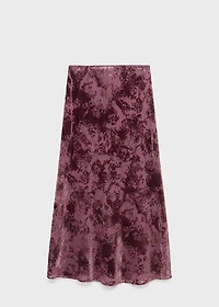 Long jacquard skirt