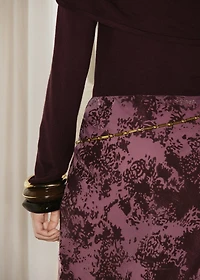 Long jacquard skirt