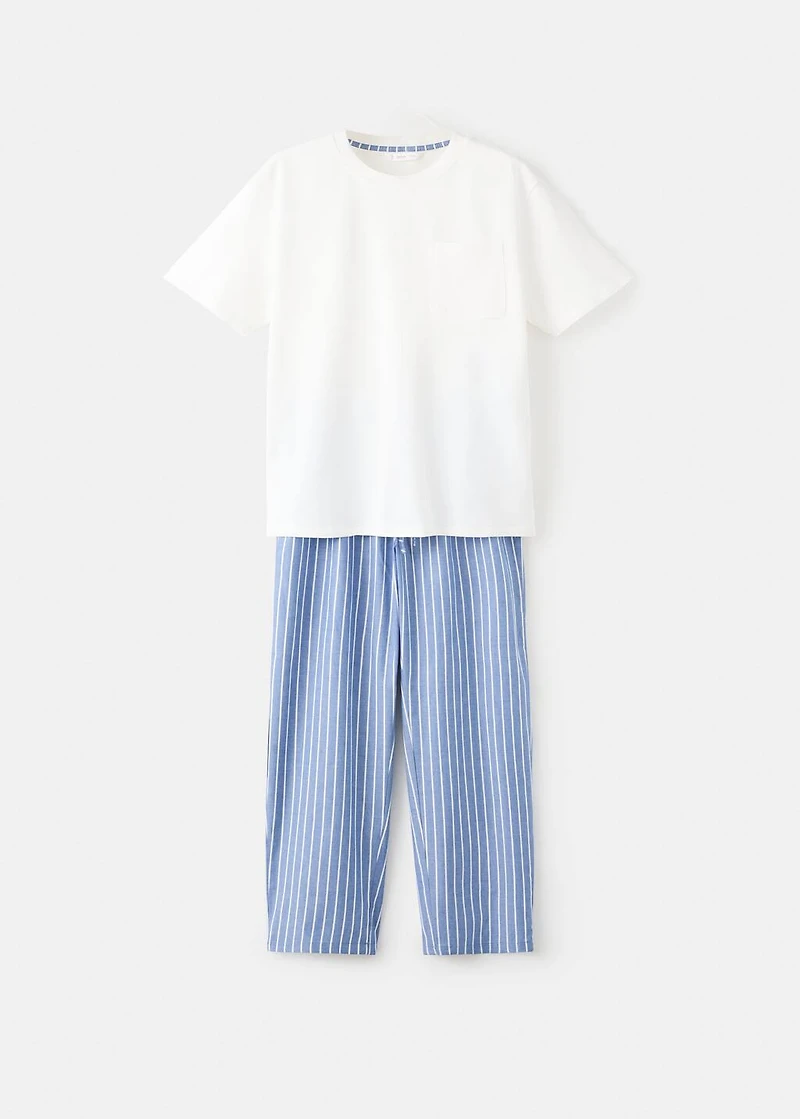 Striped long pyjamas