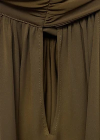 Halter top with bow