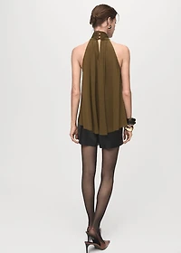 Halter top with bow