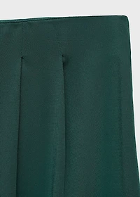 Pleated wide leg trousers