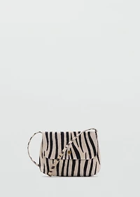 100% zebra-print skin bag