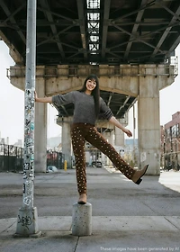 Straight-fit jeans with studs