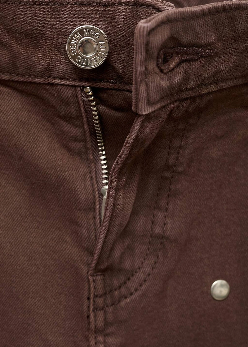 Straight-fit jeans with studs