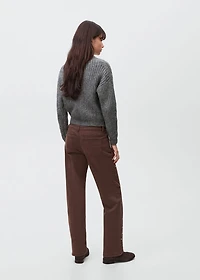 Straight-fit jeans with studs