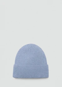 Shiny knitted beanie