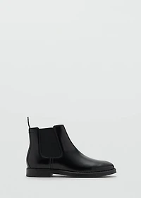 Leather-effect chelsea ankle boots