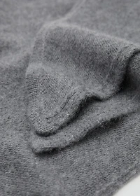 Cashmere-blend knitted shawl