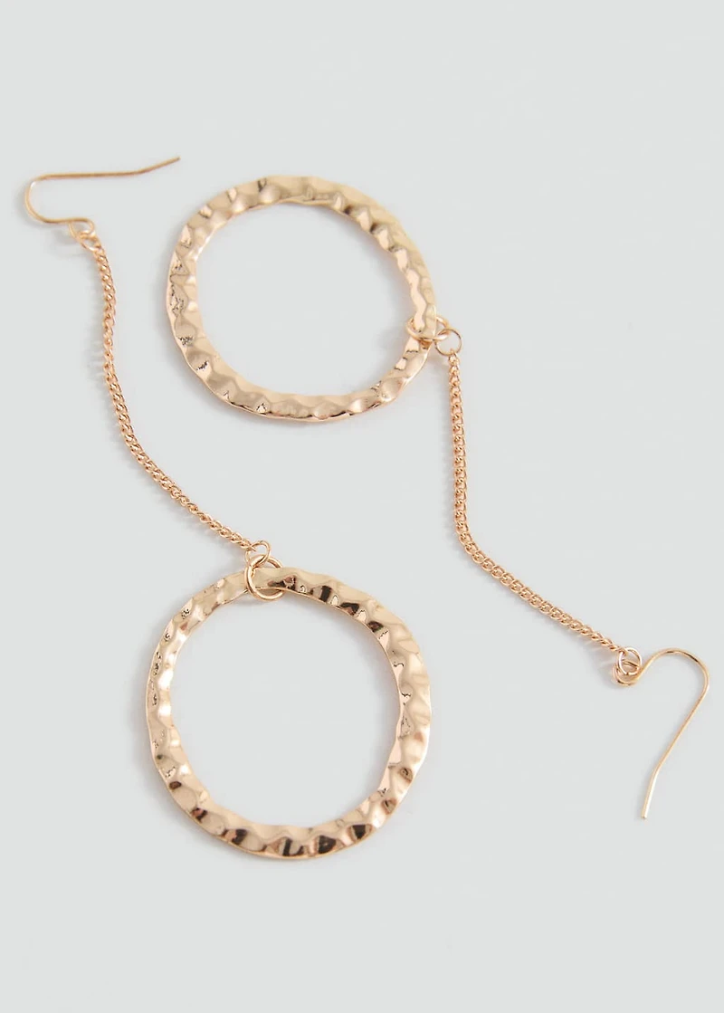 Circular pendant earrings
