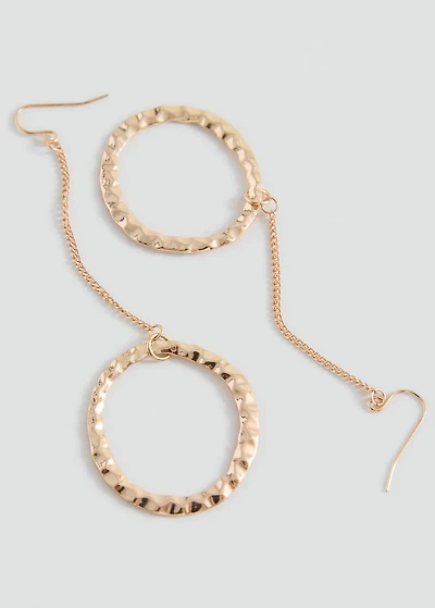 Circular pendant earrings