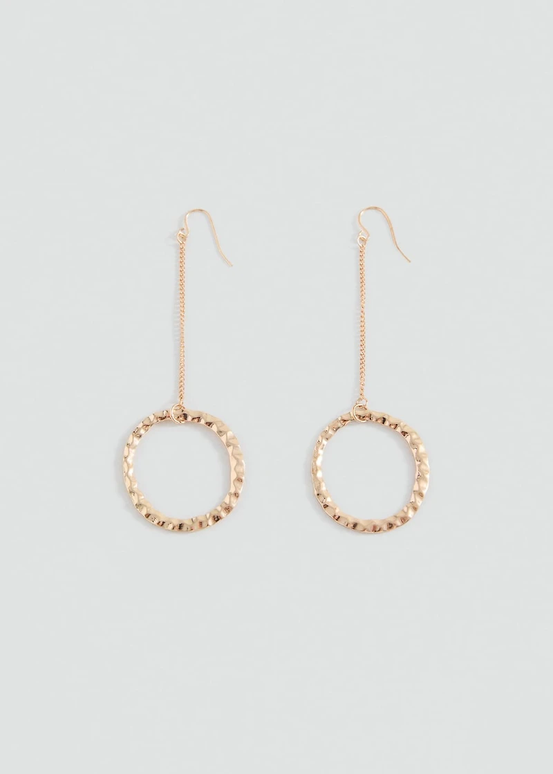 Circular pendant earrings