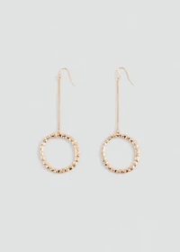 Circular pendant earrings