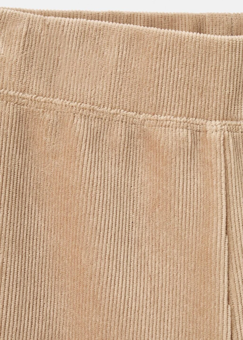 Corduroy flared leggings