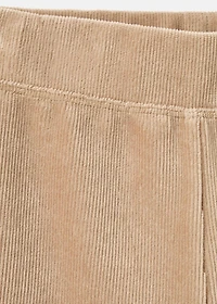 Corduroy flared leggings