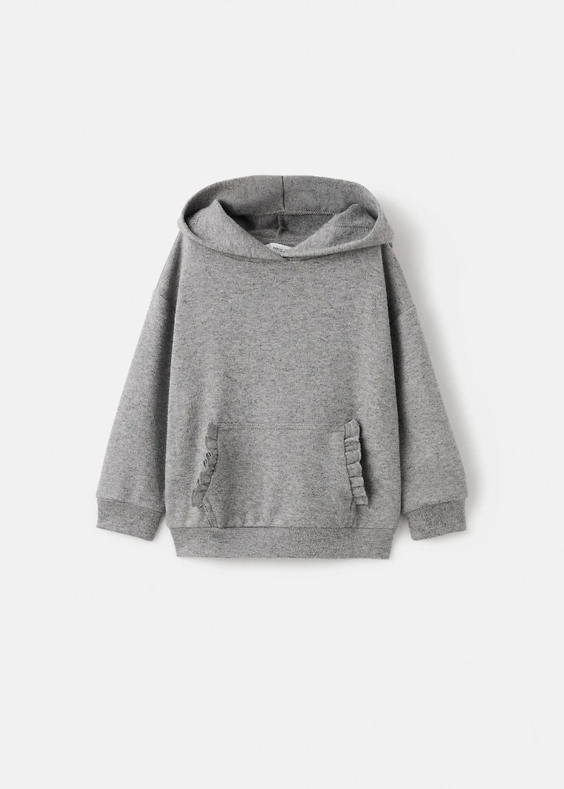 Ruffle detail sweatshirt