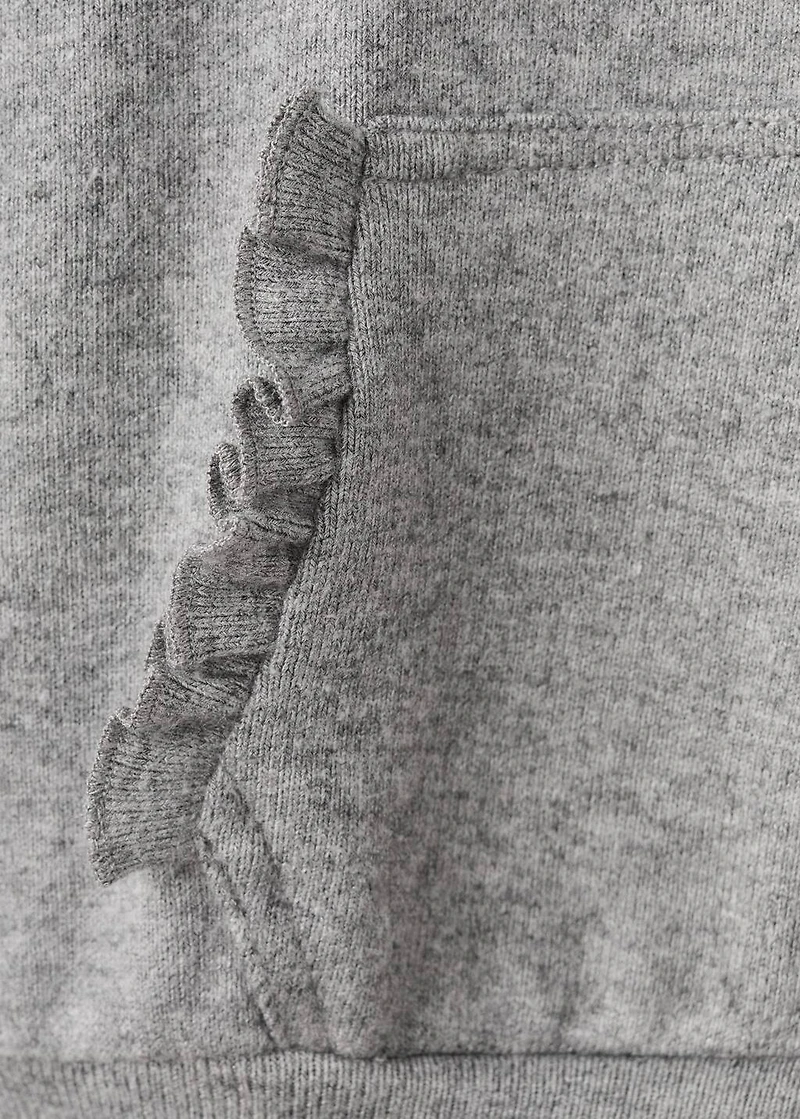Ruffle detail sweatshirt