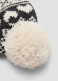 Knitted bobble hat