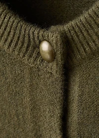 Chunky-knit cardigan with buttons