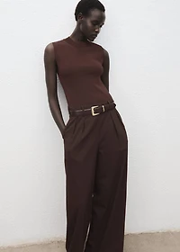 Pinstripe jumpsuit combination