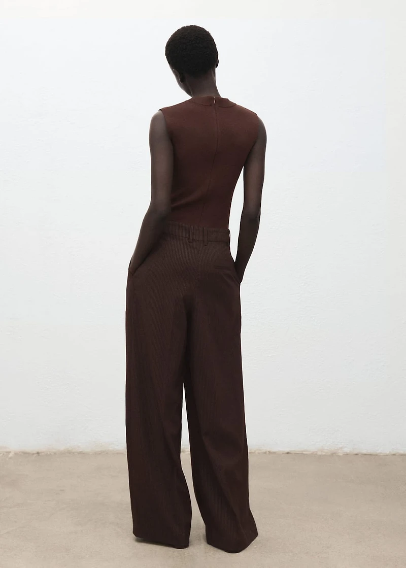 Pinstripe jumpsuit combination