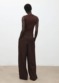 Pinstripe jumpsuit combination