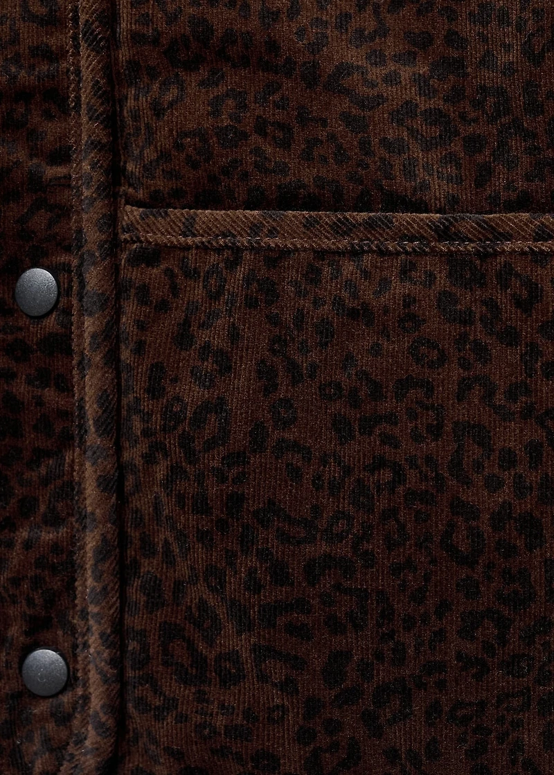 Leopard-print bomber jacket