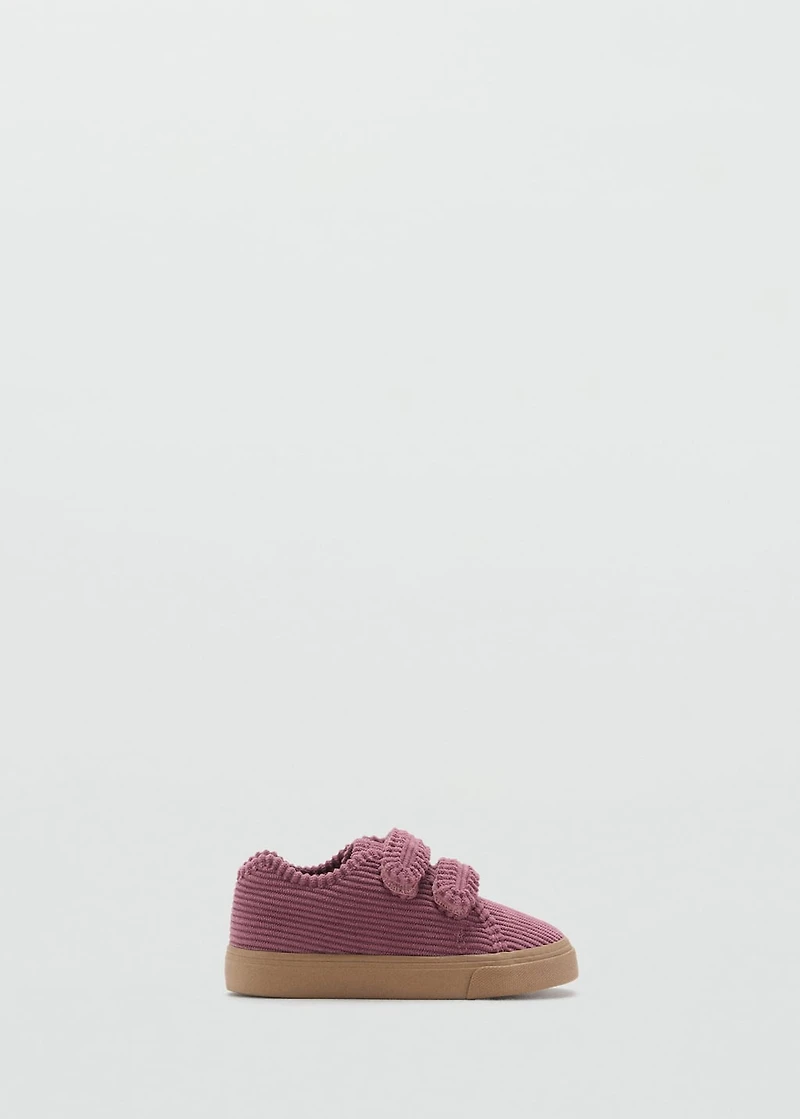 Velcro corduroy trainers