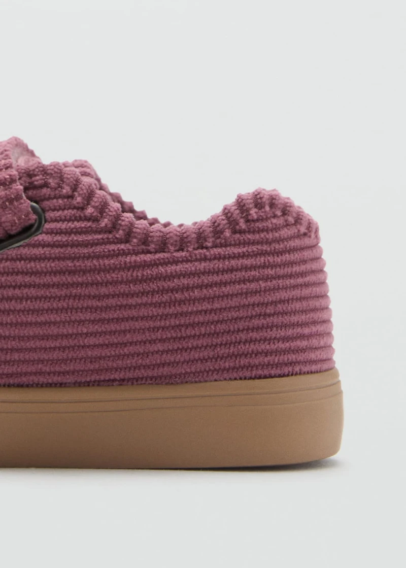 Velcro corduroy trainers