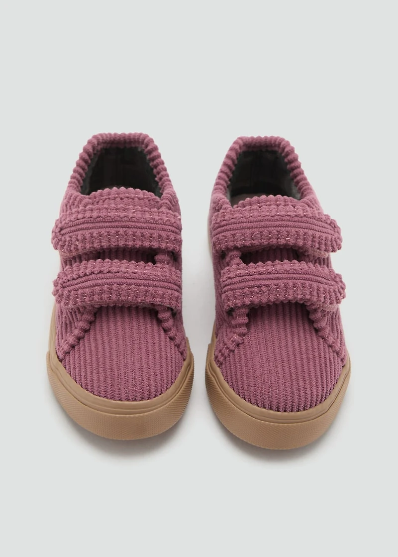 Velcro corduroy trainers