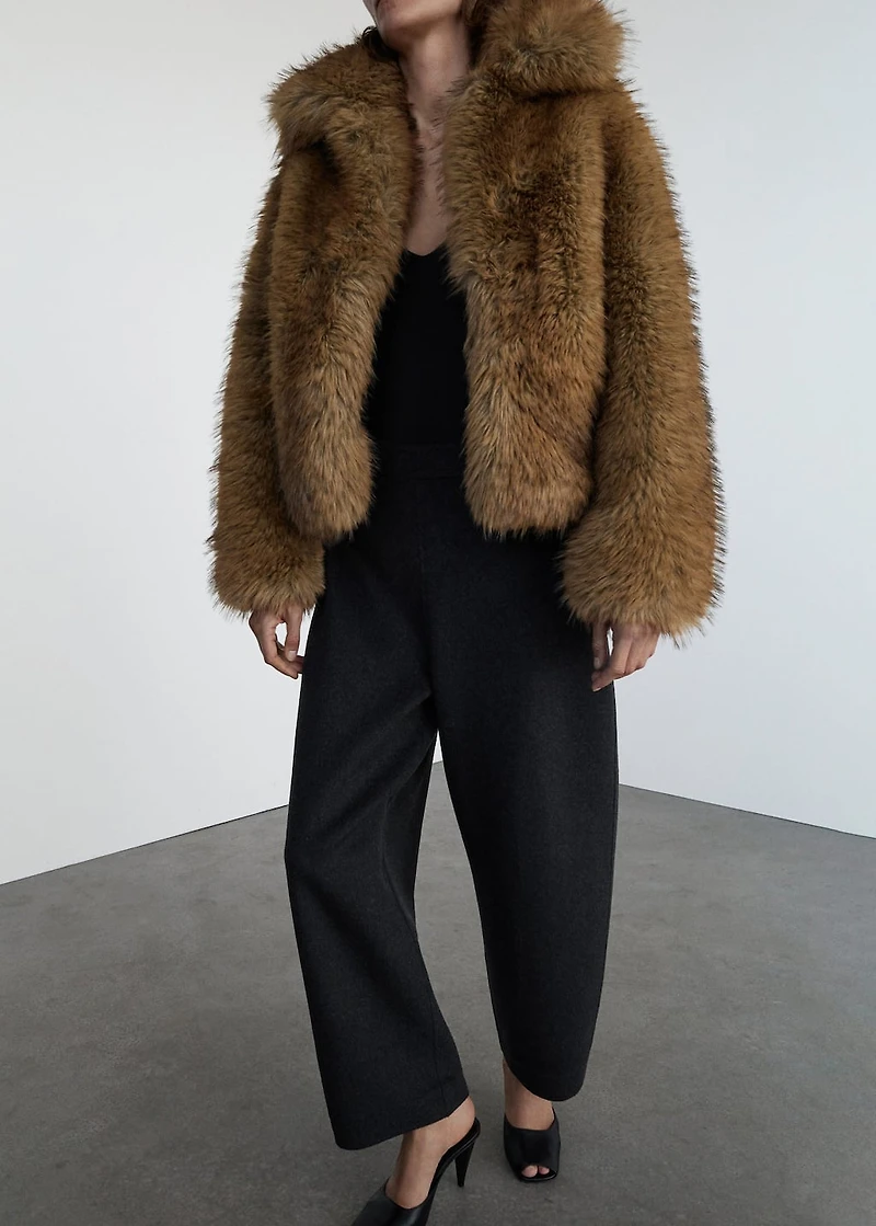 Wool balloon pants