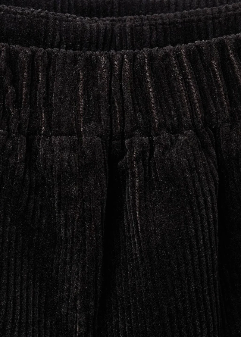 Cordoury skirt pants