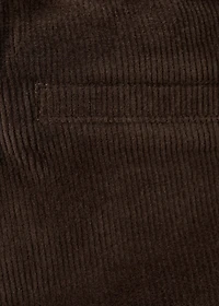 Straight-leg corduroy pants