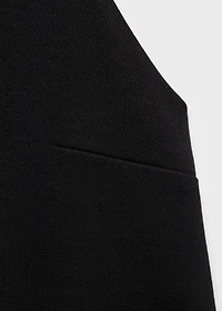 Halter top with low-cut back