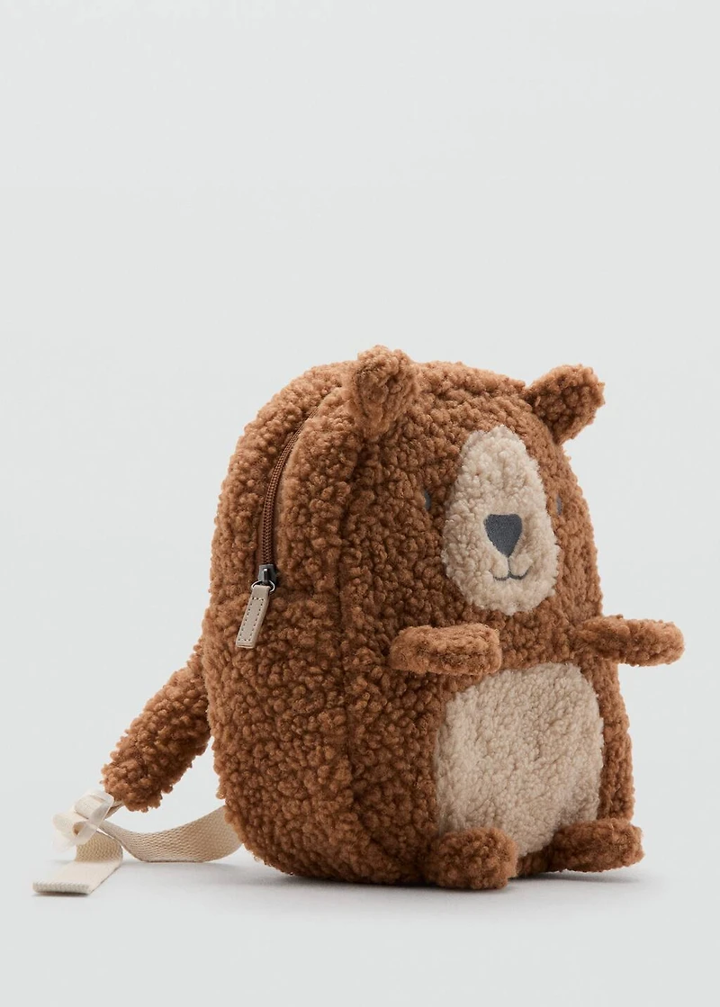 Sheepskin bear backpack