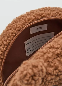 Sheepskin bear backpack