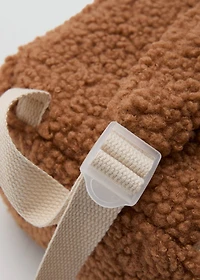Sheepskin bear backpack