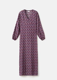 Lurex print dress