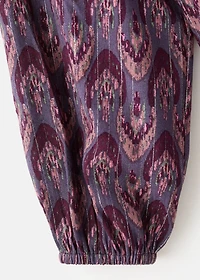 Lurex print dress