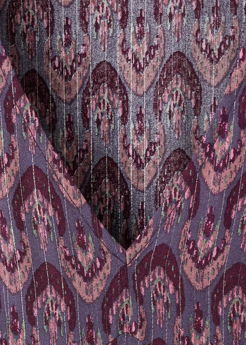 Lurex print dress