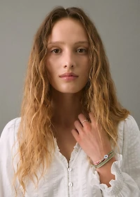 Textured cotton blouse