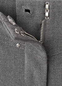 Low-waist studded pants