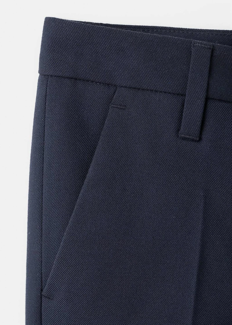 Straight suit trousers