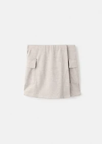 Cargo pocket skirt pants